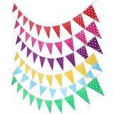 Max Paper Wave Point String Pennant Banner Birthday Party Decor Purple