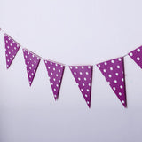 Max Paper Wave Point String Pennant Banner Birthday Party Decor Deep Purple