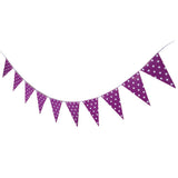 Max Paper Wave Point String Pennant Banner Birthday Party Decor Deep Purple