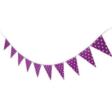 Max Paper Wave Point String Pennant Banner Birthday Party Decor Deep Purple
