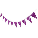 Max Paper Wave Point String Pennant Banner Birthday Party Decor Deep Purple