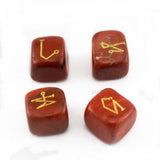 Max Natural Crystal Stone Engraved 4 Angel Symbols Palm Stone #2