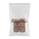 Max Natural Crystal Stone Engraved 4 Angel Symbols Palm Stone #2