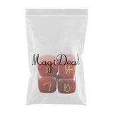Max Natural Crystal Stone Engraved 4 Angel Symbols Palm Stone #3