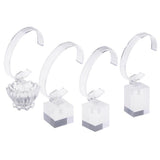 Max Modern Acrylic Watch Display Stand Holder Rack Clear Trade Show Tapered
