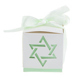 Max Hollow Candy Gift Box Wedding Party Favor Gift Bags with Ribbon Green