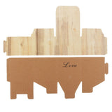 Max 50Pcs Retro Kraft Paper Candy Box Hollow Love Heart Little Crown Gifts Box A