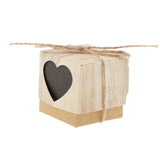 Max 50Pcs Retro Kraft Paper Candy Box Hollow Love Heart Little Crown Gifts Box B