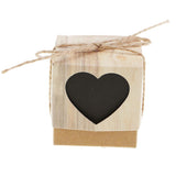 Max 50Pcs Retro Kraft Paper Candy Box Hollow Love Heart Little Crown Gifts Box B
