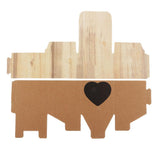 Max 50Pcs Retro Kraft Paper Candy Box Hollow Love Heart Little Crown Gifts Box B