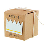 Max 50Pcs Retro Kraft Paper Candy Box Hollow Love Heart Little Crown Gifts Box D
