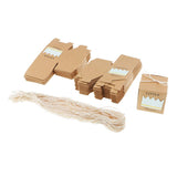 Max 50Pcs Retro Kraft Paper Candy Box Hollow Love Heart Little Crown Gifts Box D