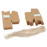 Max 50Pcs Retro Kraft Paper Candy Box Hollow Love Heart Little Crown Gifts Box D