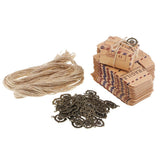Max Vintage Candy Box Travel Theme Air Mail Gift Boxes with Compass and Rope