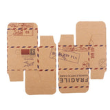 Max Vintage Candy Box Travel Theme Air Mail Gift Boxes with Compass and Rope