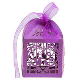 Max Hollow Bird Love Heart Candy Boxes Sweets Wedding Gifts Boxes with Ribbon B
