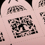 Max Hollow Bird Love Heart Candy Boxes Sweets Wedding Gifts Boxes with Ribbon C