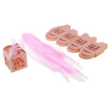 Max Hollow Bird Love Heart Candy Boxes Sweets Wedding Gifts Boxes with Ribbon C