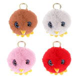 Max Cute Owl Faux Fur Animal Cartoon Kids Toys Birthday Gift Pendant Keychain Pink