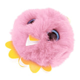 Max Cute Owl Faux Fur Animal Cartoon Kids Toys Birthday Gift Pendant Keychain Pink