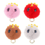 Max Cute Owl Faux Fur Animal Cartoon Kids Toys Birthday Gift Pendant Keychain Pink