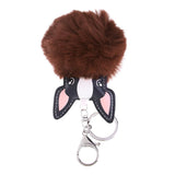 Max Puppy Dog Animal Cartoon Kids Toys Birthday Gift Pendant Keychain Brown