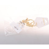 Max Alloy Cartoon Animal Keychain Bag Car Key Chains Gold-White Glove