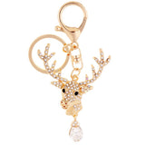Max Alloy Cartoon Animal Keychain Bag Car Key Chains Gold Deer