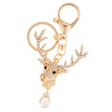 Max Alloy Cartoon Animal Keychain Bag Car Key Chains Gold Deer