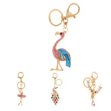Max Alloy Cartoon Animal Keychain Bag Car Key Chains Gold Deer