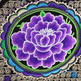 Max Yunnan Ethnic Flower Embroidery Ethnic Canvas Women Shoulder Bag Purple