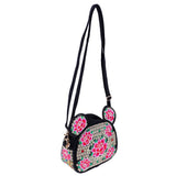 Max Yunnan Ethnic Flower Embroidery Ethnic Canvas Women Shoulder Bag Red