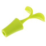 Max Fashion Design Novelty Green Bean Sprout Silicone Vacuum Sealed Wine Stopper