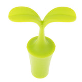 Max Fashion Design Novelty Green Bean Sprout Silicone Vacuum Sealed Wine Stopper