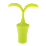 Max Fashion Design Novelty Green Bean Sprout Silicone Vacuum Sealed Wine Stopper