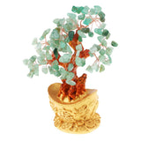 Max Mini Crystal Money Tree Bonsai Style Feng Shui Bring Wealth Luck Green