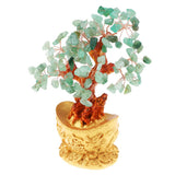 Max Mini Crystal Money Tree Bonsai Style Feng Shui Bring Wealth Luck Green