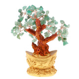 Max Mini Crystal Money Tree Bonsai Style Feng Shui Bring Wealth Luck Green