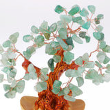 Max Mini Crystal Money Tree Bonsai Style Feng Shui Bring Wealth Luck Green