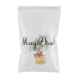 Max Mini Crystal Money Tree Bonsai Style Feng Shui Bring Wealth Luck Green