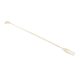 Max Stainless Steel Long Handle Mixing Spoon Bar Spoon Stirrer 30cm Gold