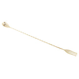 Max Stainless Steel Long Handle Drink Spoon Bar Spoon Stir Tool 50cm Gold