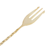 Max Stainless Steel Long Handle Drink Spoon Bar Spoon Stir Tool 50cm Gold