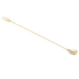 Max Stainless Steel Long Handle Drink Spoon Bar Spoon Stir Tool 50cm Gold