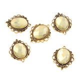 Max 5PCS/Lot Crystal Rihnestone Round Pendant DIY Jewelry Pendant Light Yellow