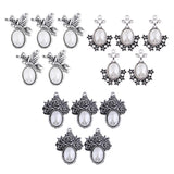 Max 5Pcs/Lot Silver Antique Pendant Alloy Pearl Pendant Jewelry DIY Plum Blossom