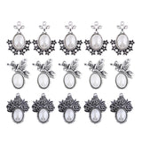 Max 5Pcs/Lot Silver Antique Pendant Alloy Pearl Pendant Jewelry DIY Plum Blossom