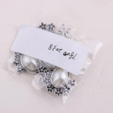 Max 5Pcs/Lot Silver Antique Pendant Alloy Pearl Pendant Jewelry DIY Plum Blossom