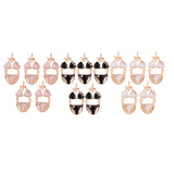 Max 5PCS/Lot Women Sexy Underwear Set Pendant Alloy Enamel Keychain Decor Pink