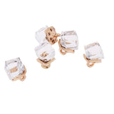 Max 5PCS/Lot Crystal Square Bead Pendant Necklace For Women Jewelry  White